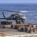 An MH-60S Sea Hawk Helicopter Transports Cargo To Nimitz