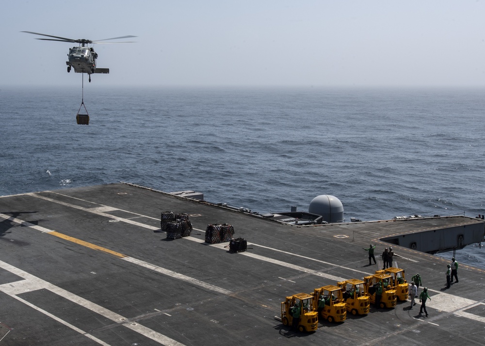 Nimitz Conducts Replenishment-At-Sea