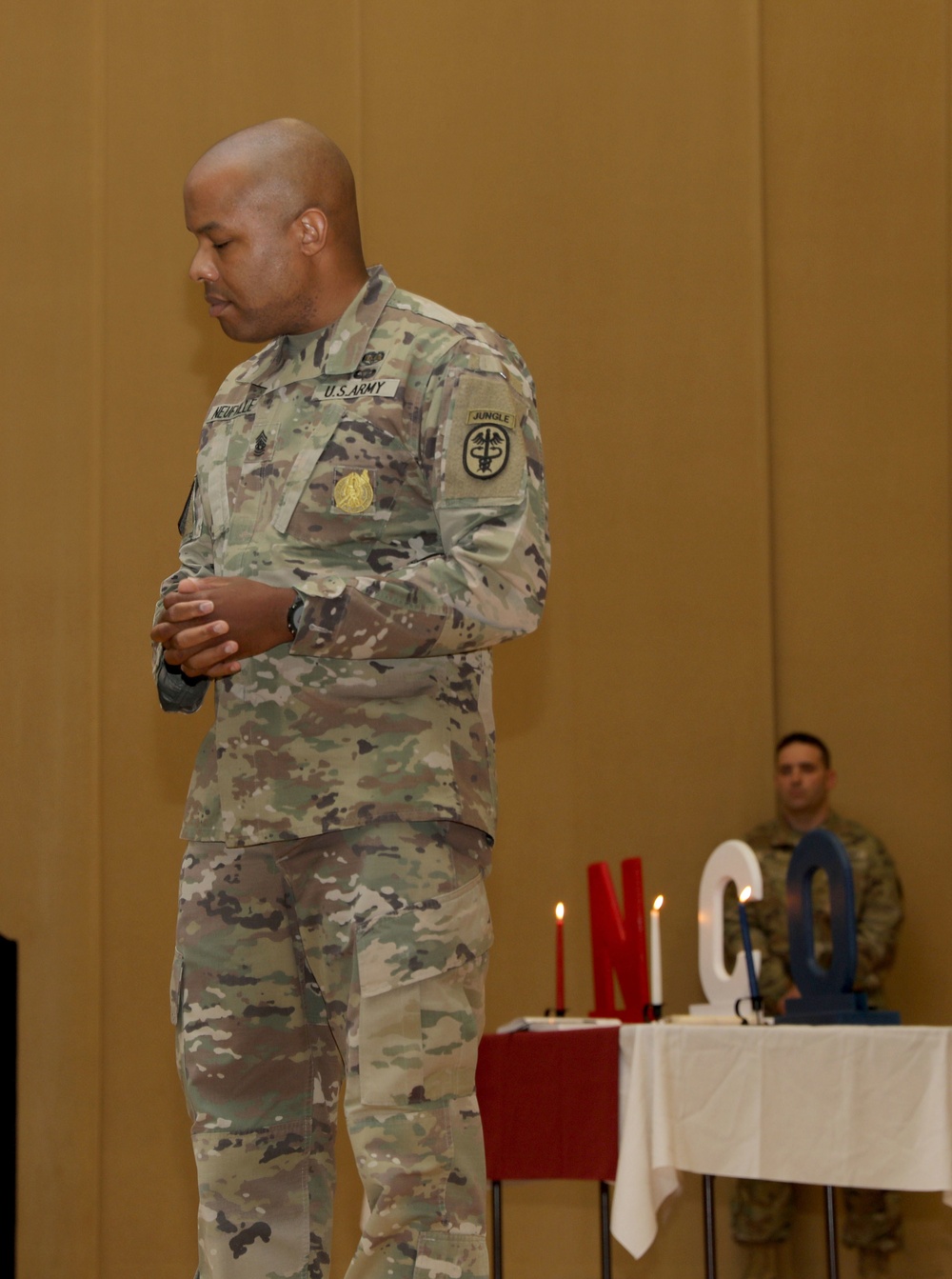 RHC-P CSM Speaks at JBLM NCO Ceremony