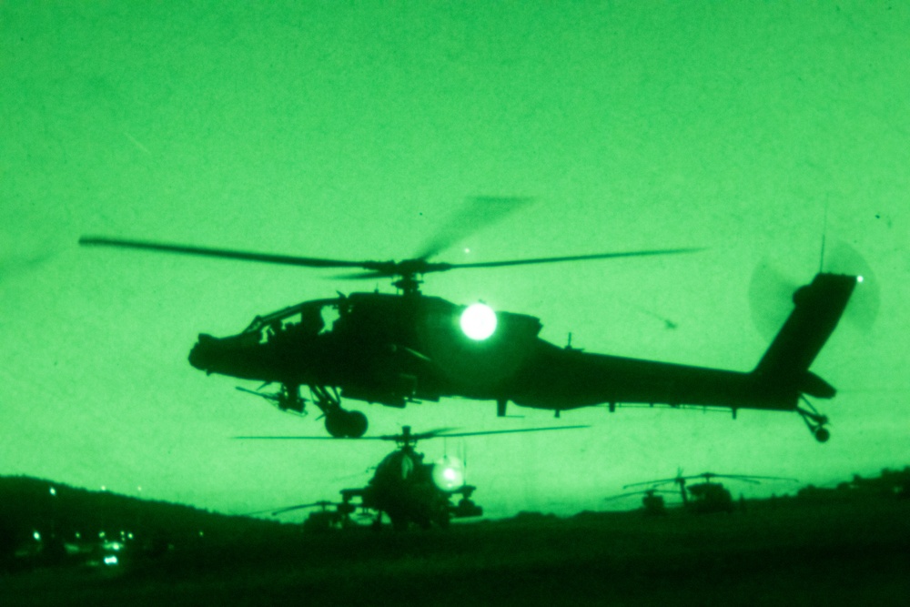 12th CAB conduct night take-offs during Saber Junction 20.
