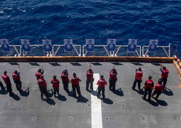 USS America (LHA 6) Conducts Small Arms Qualification