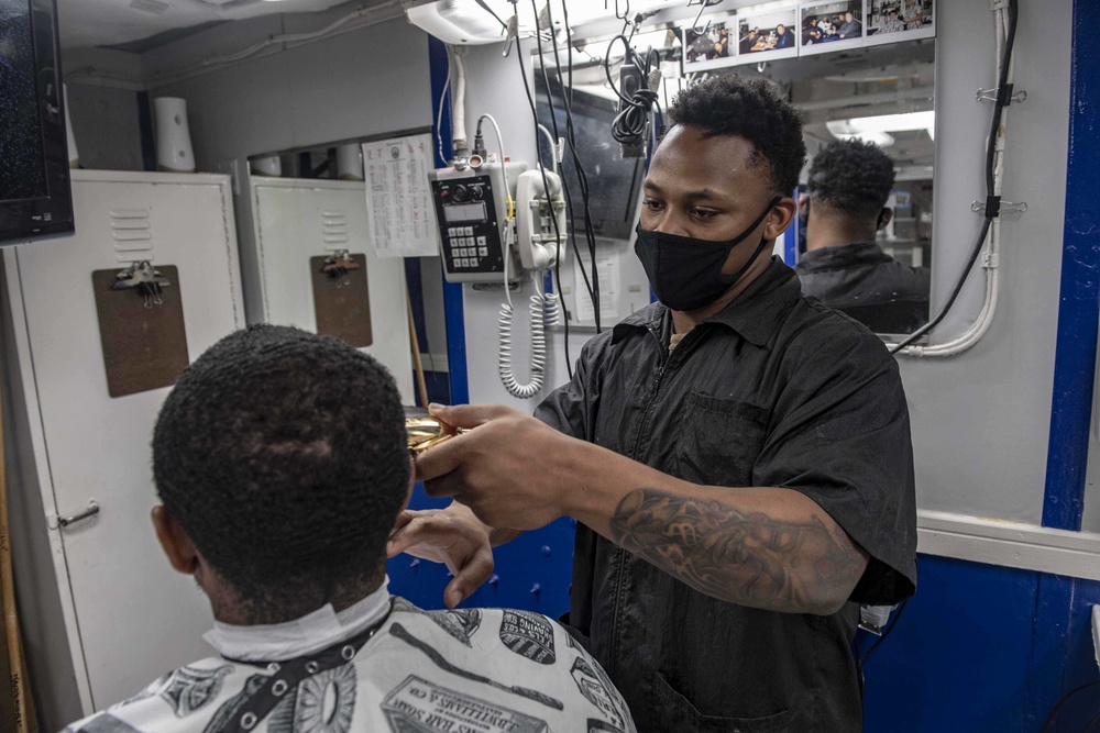 USS Shiloh Barber Shop