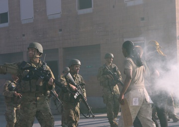 Officer Candidates conduct field leadership training