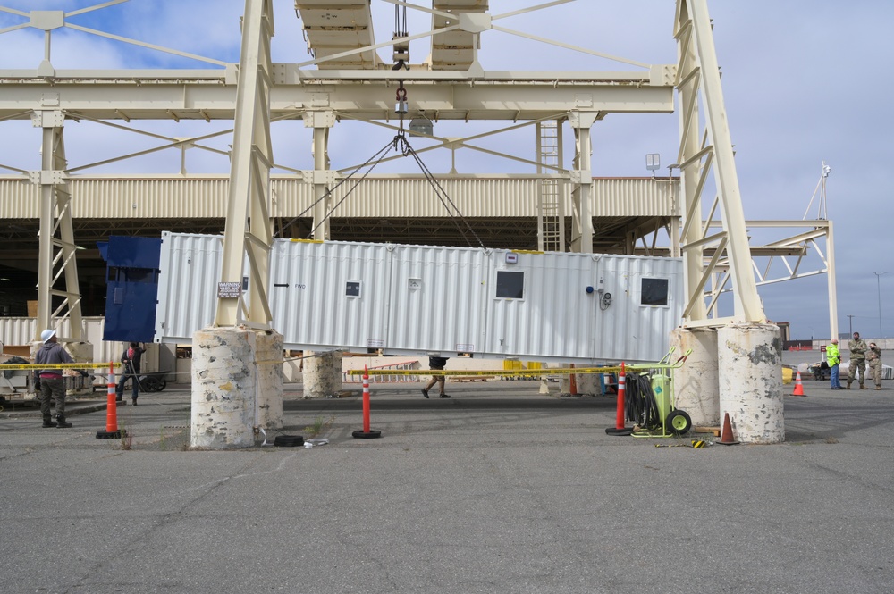 Negatively Pressurized Conex arrives at Travis AFB