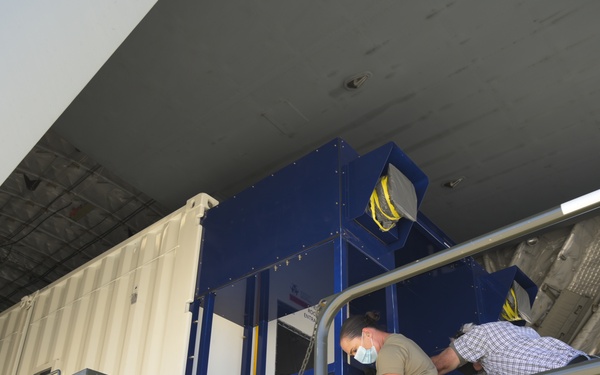 Negatively Pressurized Conex arrives at Travis AFB