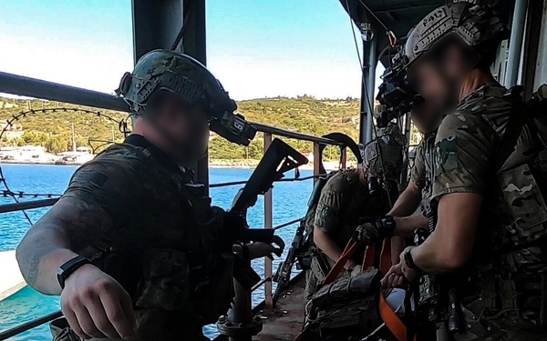 U.S. Navy special operators practice VBSS exercises with Hellenic Navy