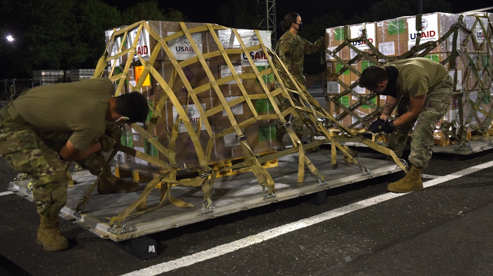 Ramstein transports USAID medical aid to Beirut