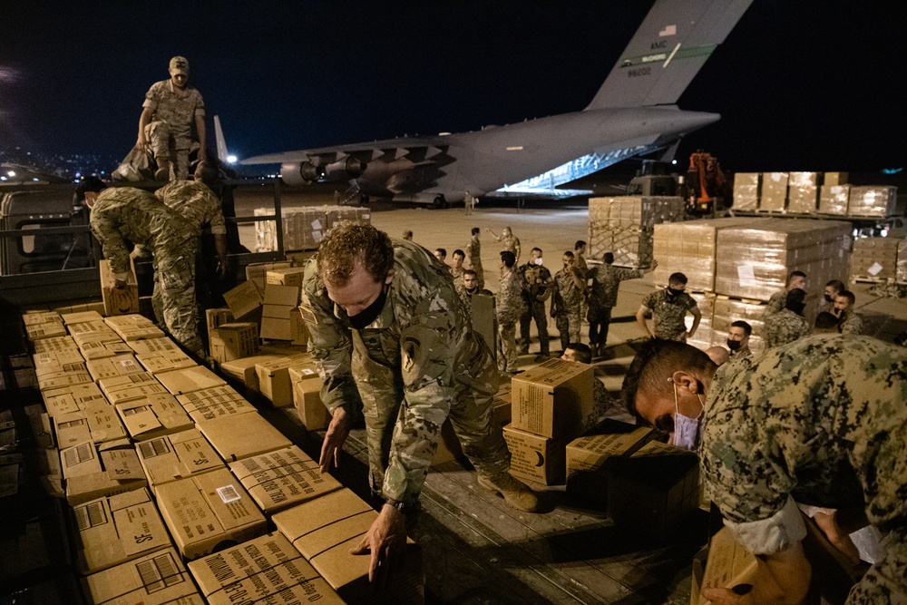 U.S. delivers humanitarian aid to Lebanon