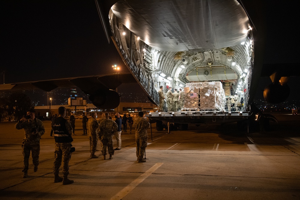 U.S. delivers humanitarian aid to Lebanon