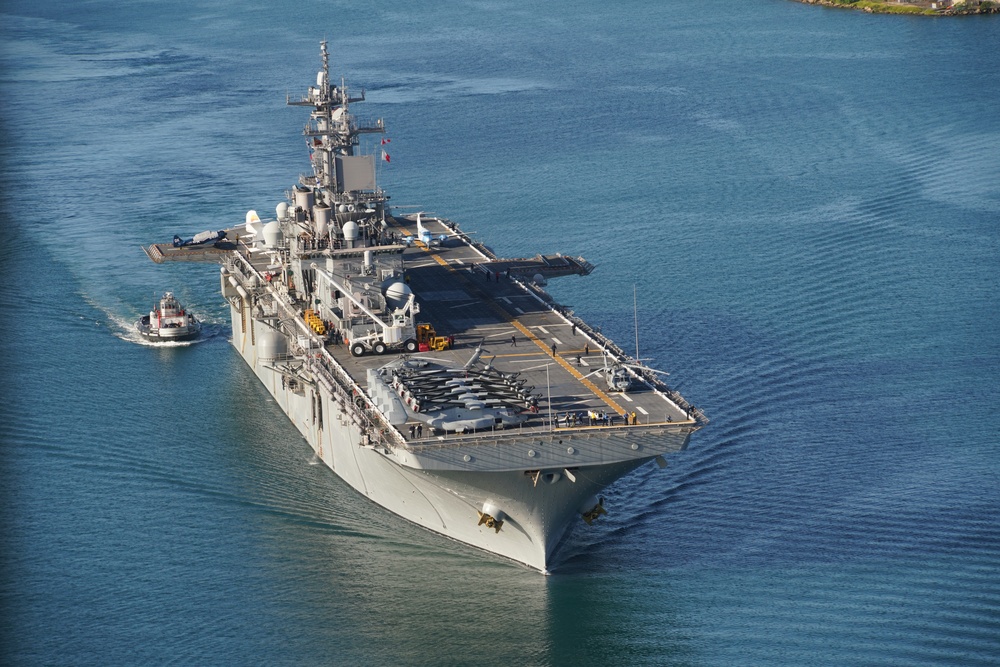 The Hawaii Army National Guardʻs newest aircraft arrives on board Naval Vessel.