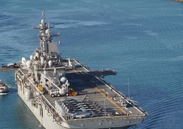 The Hawaii Army National Guardʻs newest aircraft arrives on board Naval Vessel.
