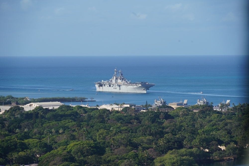 The Hawaii Army National Guardʻs newest aircraft arrives on board Naval Vessel.