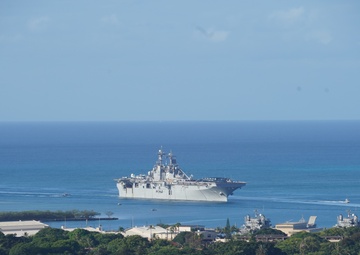 The Hawaii Army National Guardʻs newest aircraft arrives on board Naval Vessel.