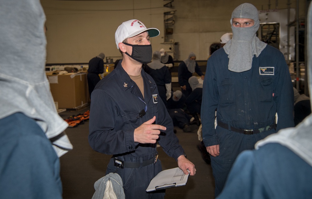 Carl Vinson Sailors Participate in General Quarters Drill