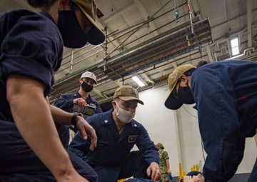 Carl Vinson Sailors Participate in General Quarters Drill