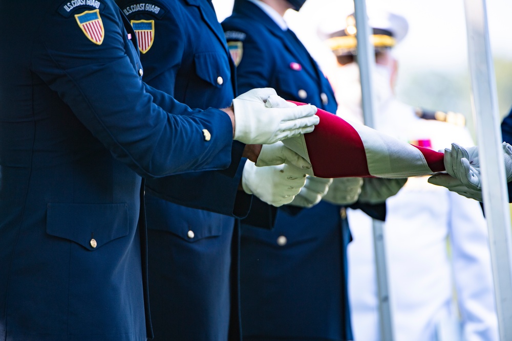 Modified Military Funeral Honors are Conducted for U.S. Coast Guard Seaman Ethan Kelch in Section 64