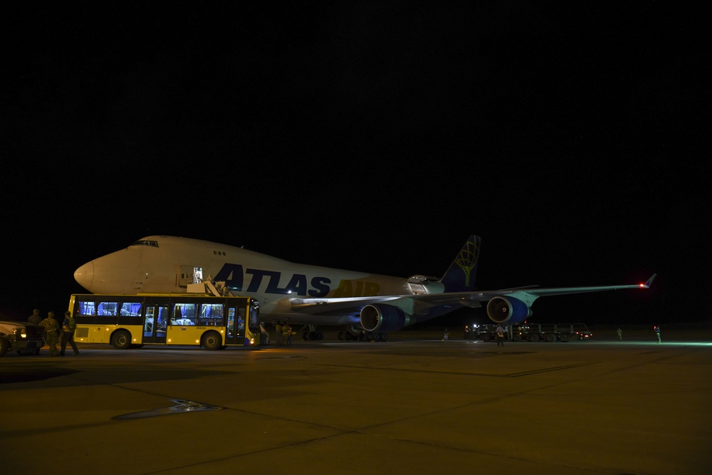 Cargo arrives at Diego Garcia