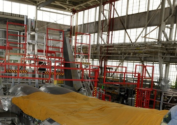 Plant Services Team builds portable F-15 stands making one-stop maintenance shop