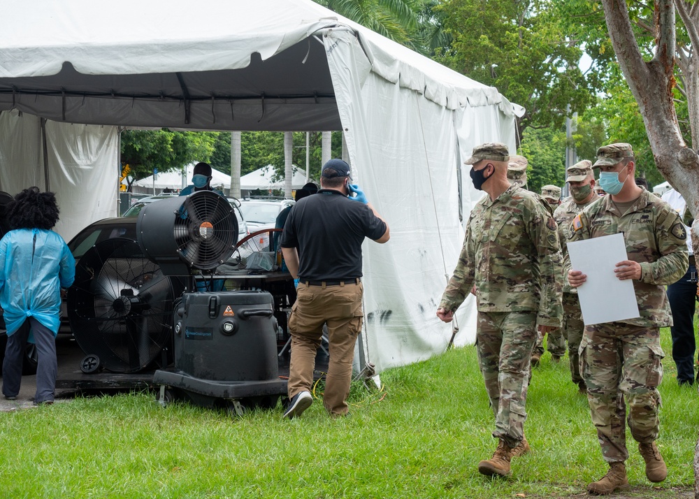 Florida National Guard Adjutant General Visits Marlins Park CBTS in Miami Florida