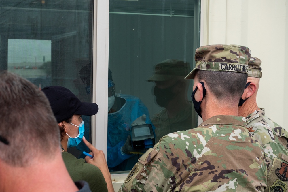 Florida National Guard Adjutant General Visits Marlins Park CBTS in Miami Florida