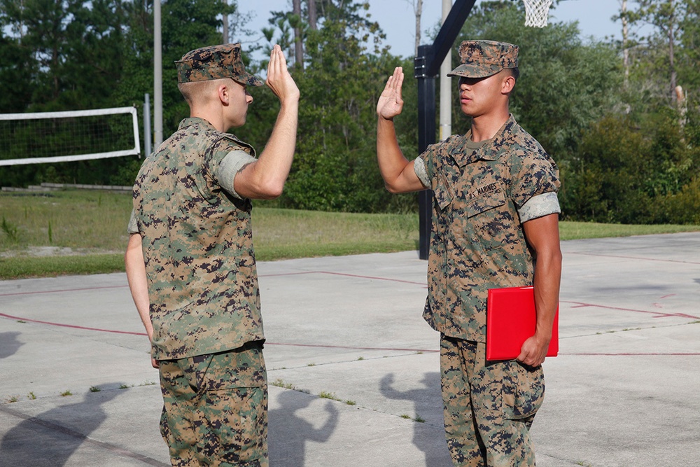US Marine task force promotes three Marines