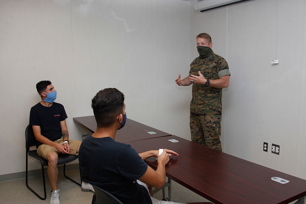 US Marine task force trains in evacuation control center exercise