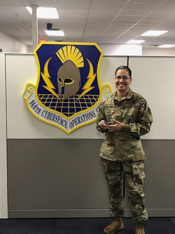 960th COG Airmen coined for excellence