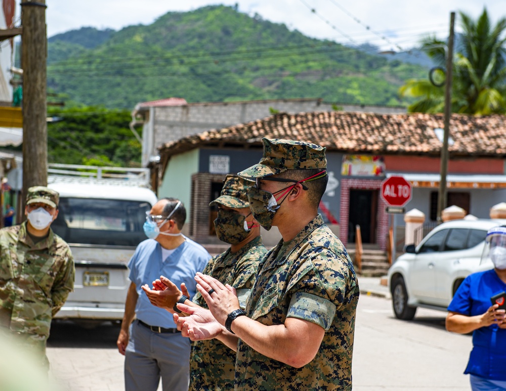 US Marines, Soldiers provide COVID-19 personal protective gear to Honduras community