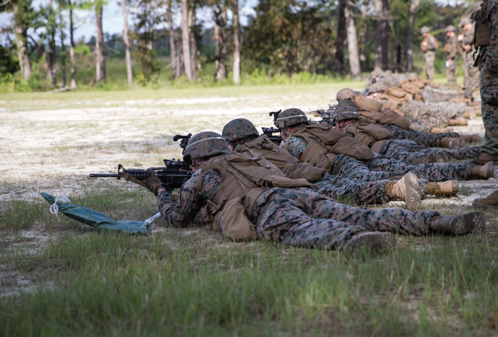 Headquarters Battalion shoots table 5 and 6