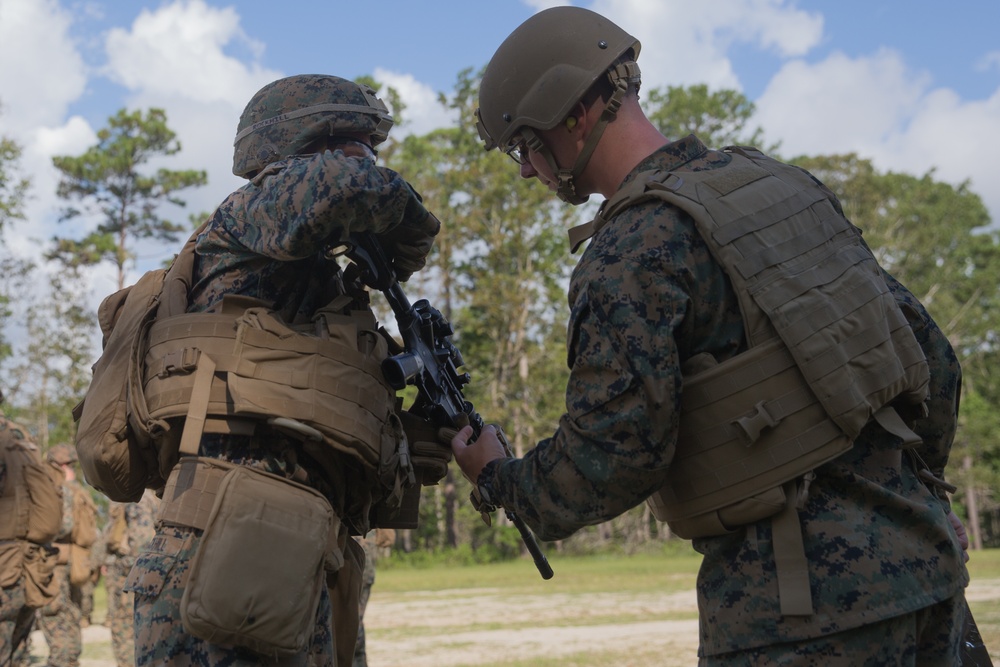 Headquarters Battalion shoots table 5 and 6