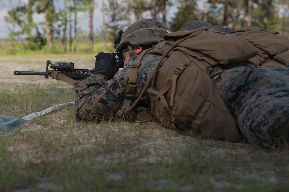 Headquarters Battalion shoots table 5 and 6