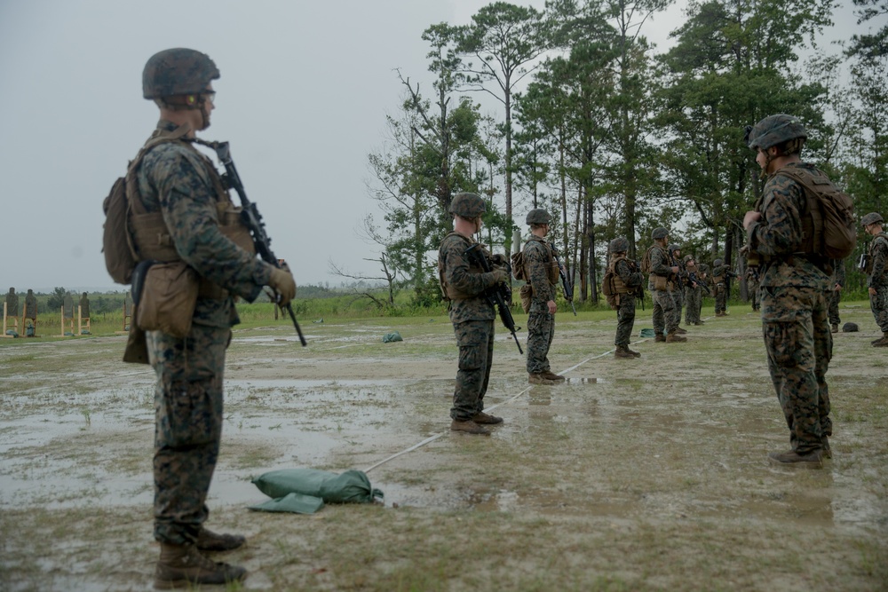 Headquarters Battalion shoots table 5 and 6