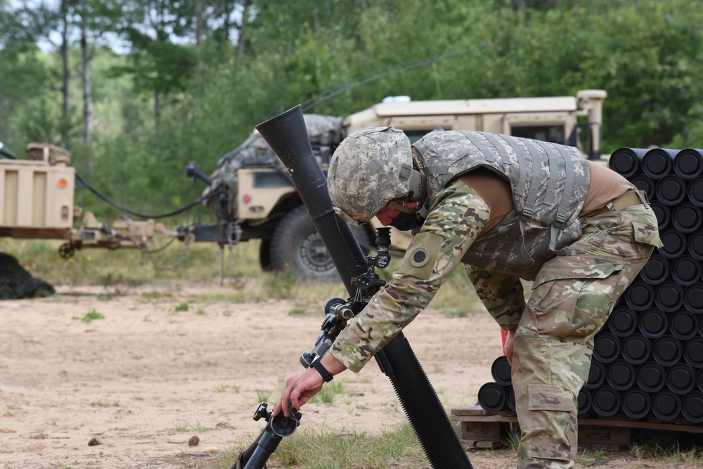 Michigan Guard Soldiers conduct MORTEP certification training