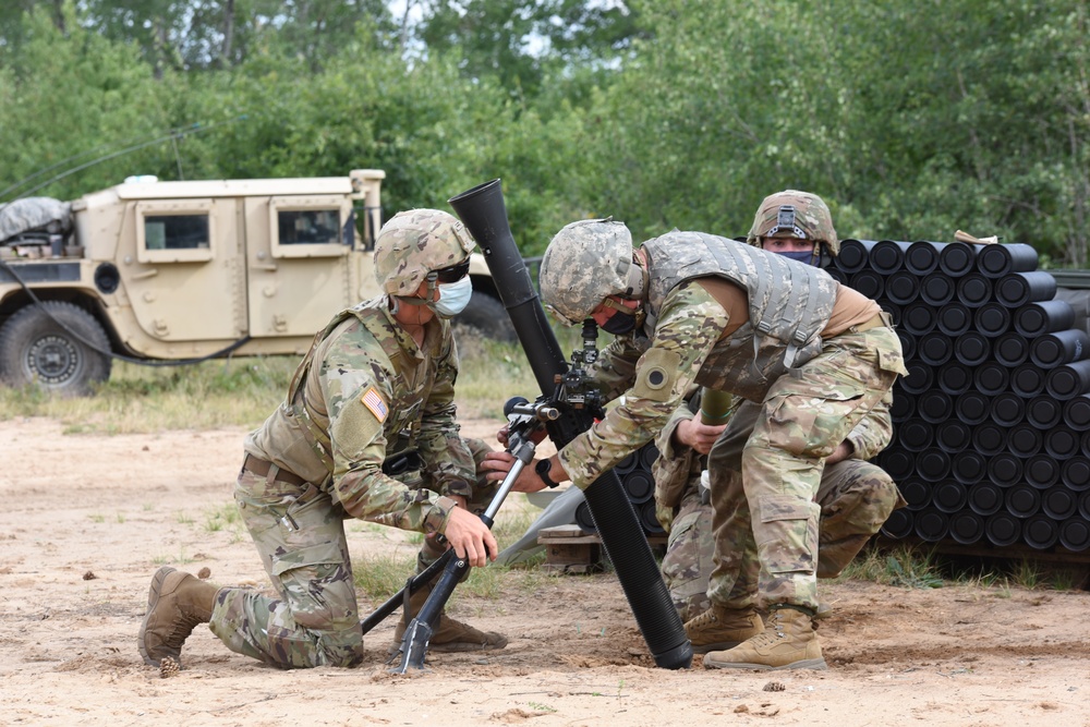 Michigan Guard Soldiers conduct MORTEP certification training