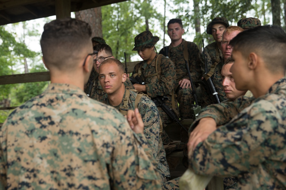 Headquarters Battalion shoots table 5 and 6