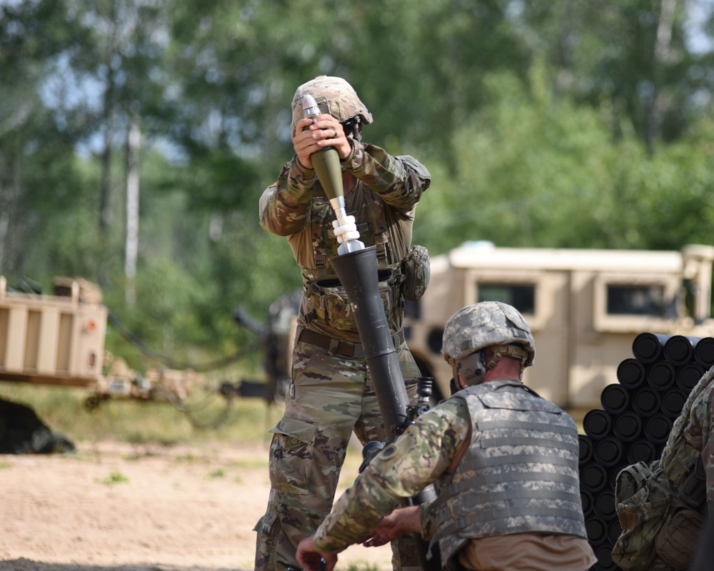 Michigan Guard Soldiers conduct MORTEP certification training