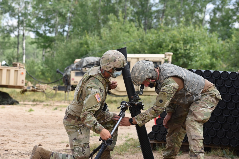 Michigan Guard Soldiers conduct MORTEP certification training