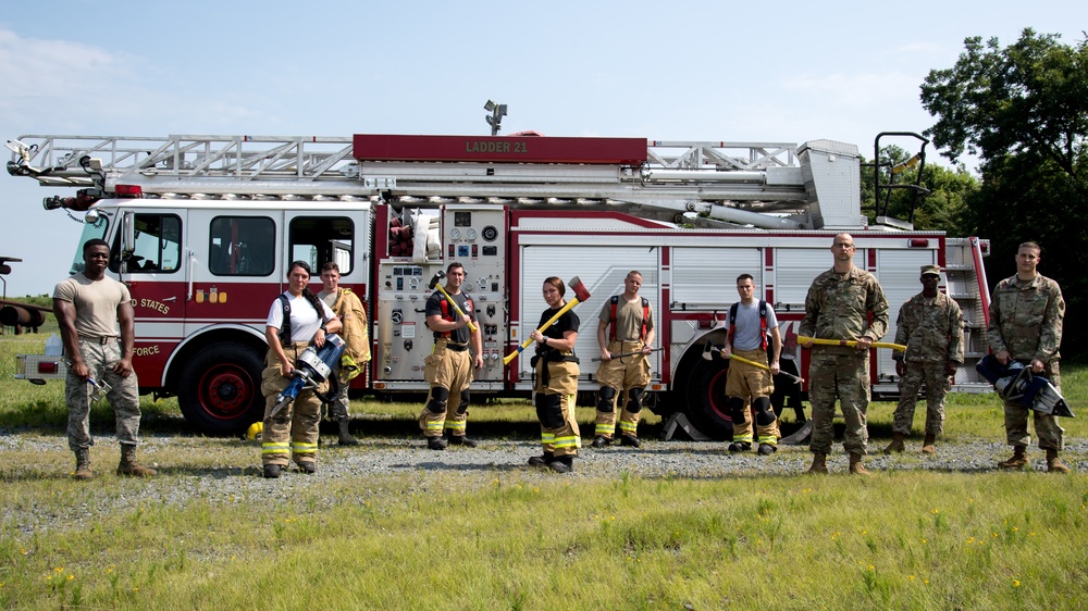 Barksdale First Sergeants Immersion Training Event with Fire Department