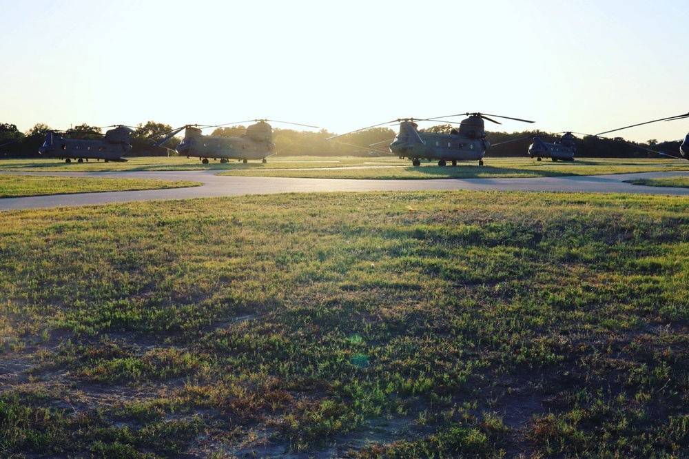 Chinooks on the airfield