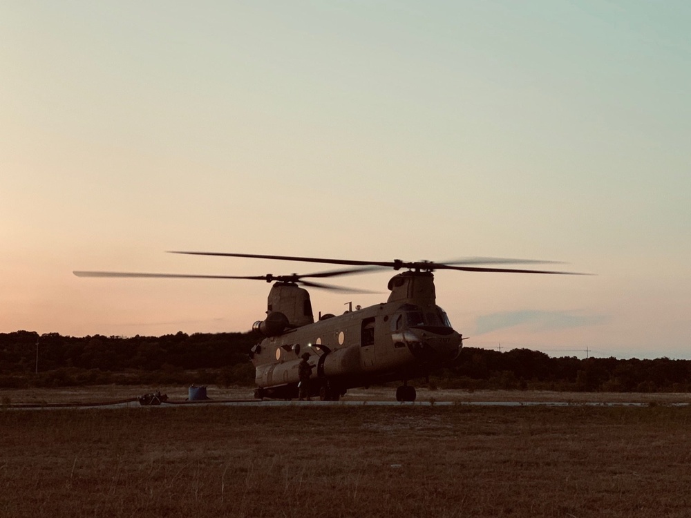 Chinook at the FARP