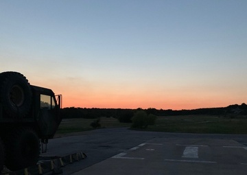 Sunrise over POL