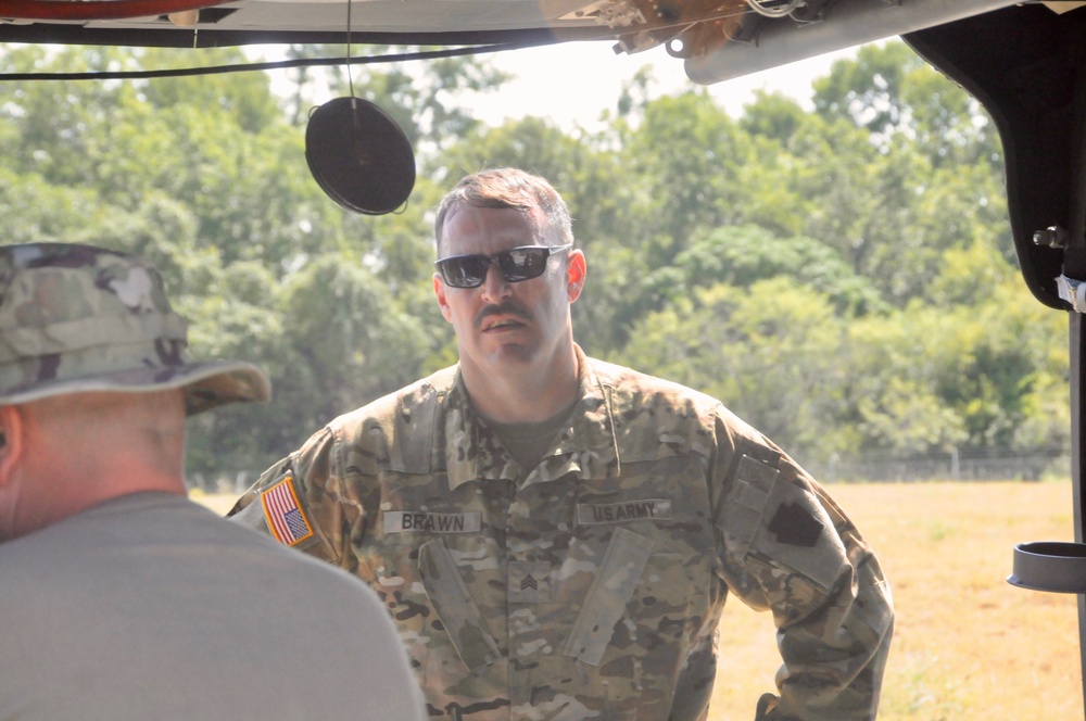 Black Hawks at the airfield