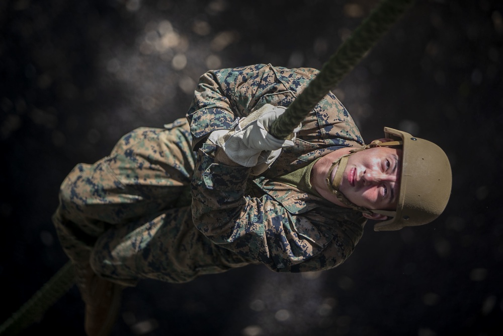 4th Force, MAG-24, 3rd Radio conduct rappelling training