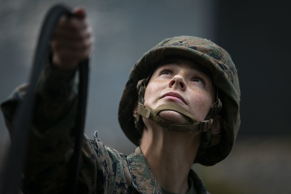 4th Force, MAG-24, 3rd Radio conduct rappelling training