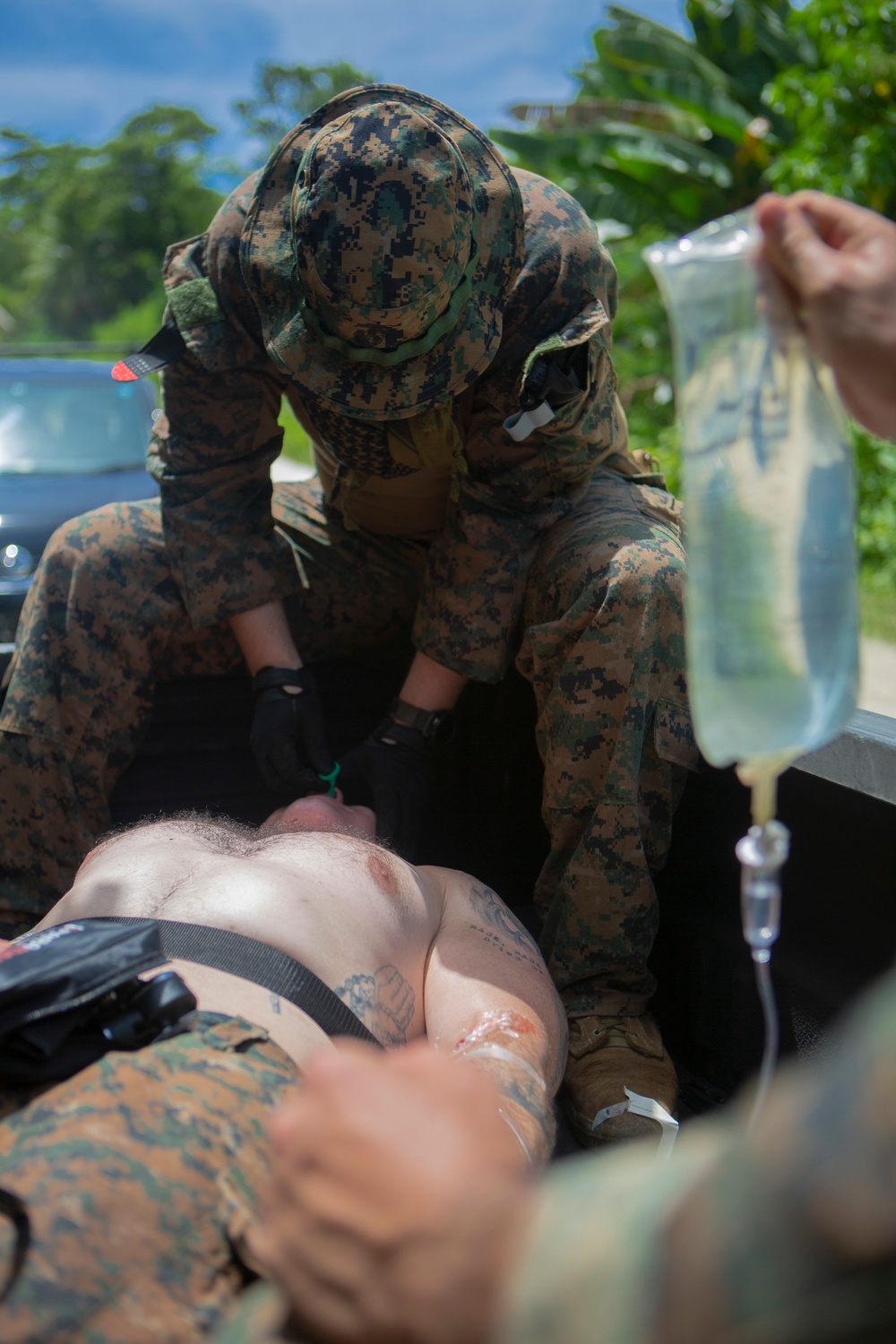 TF KM20 EOD Medevac Drill in Peleliu