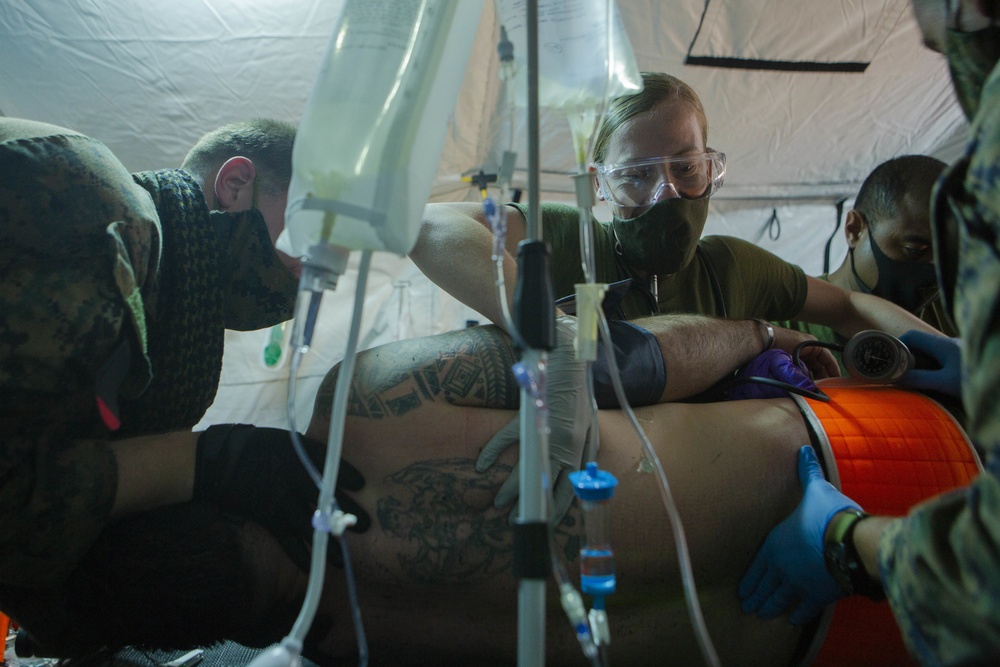 TF KM20 EOD Medevac Drill in Peleliu