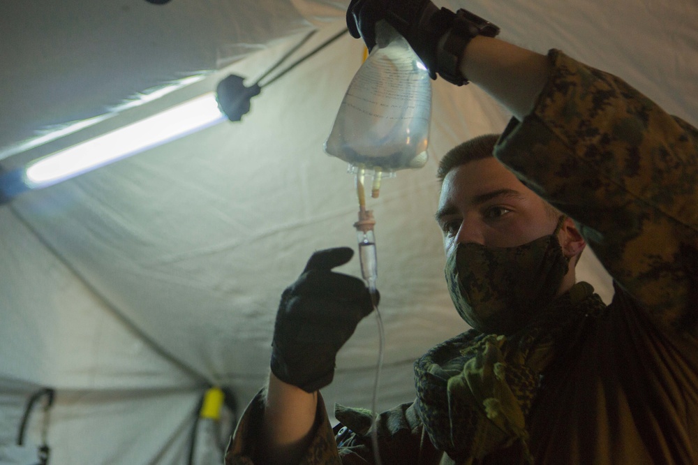 TF KM20 EOD Medevac Drill in Peleliu