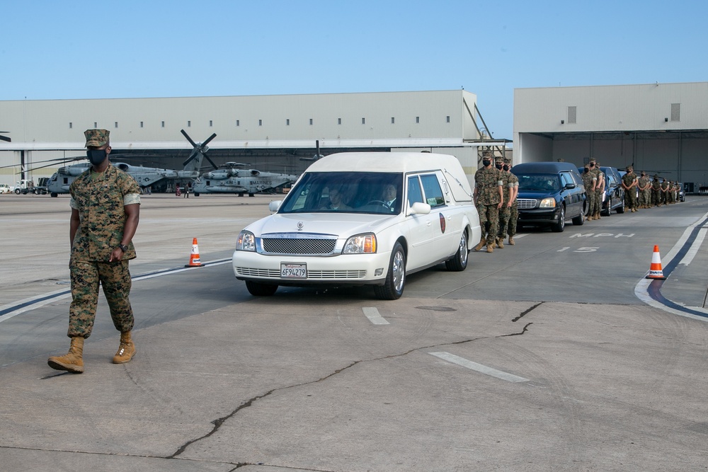 Remains of Marines, Sailor with 15th MEU transferred to Dover AFB