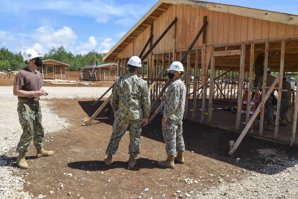 Seabees and CNMI Officials Hold Tinian Road Repair Ground Breaking Ceremony