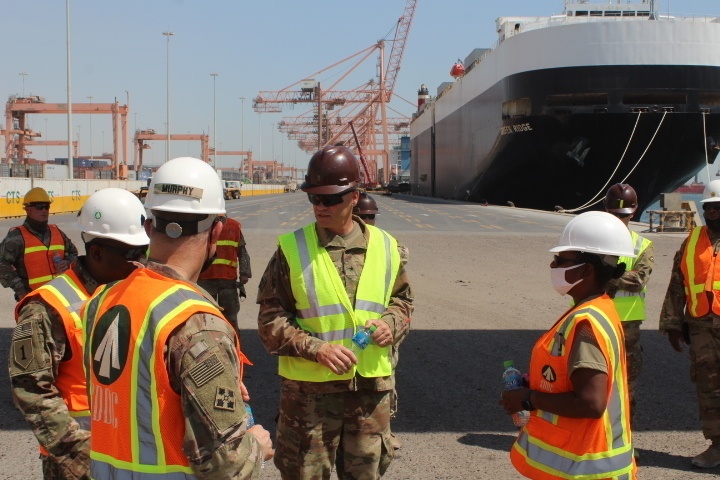 Brig. Gen. Spencer visits the Port of Shuaiba, Kuwait